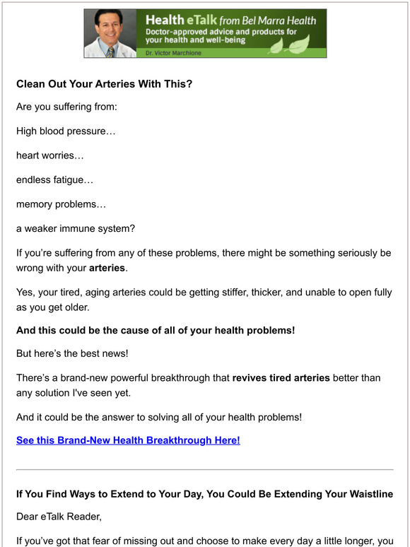 Clean Out Your Arteries with THIS?