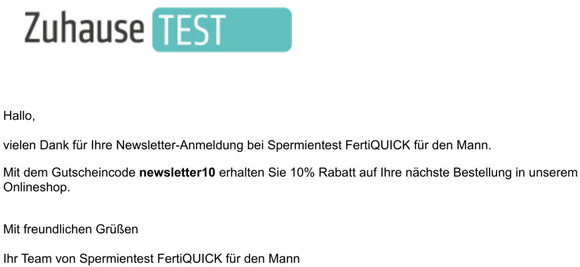 Vielen Dank fr Ihre Newsletter-Anmeldung