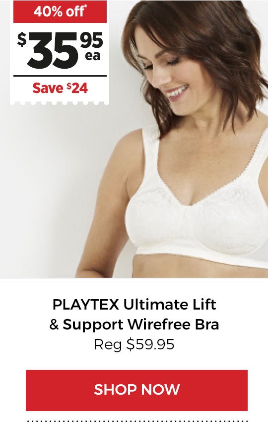 PLAYTEX Ultimate Lift & Support Wirefree Bra