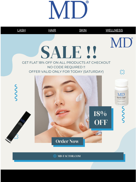 FLASH SALE!! Flat 18% Off for You