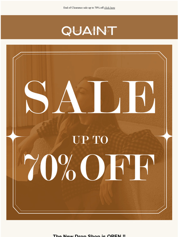SALEUP TO 70% OFF Extra 15% off sitewide Code:NEW15