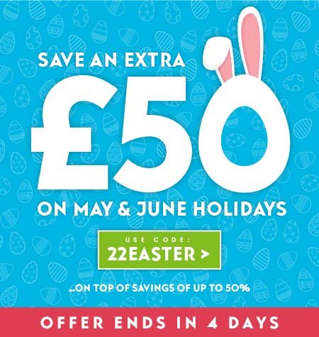 Save an extra £50 on May and June holidays