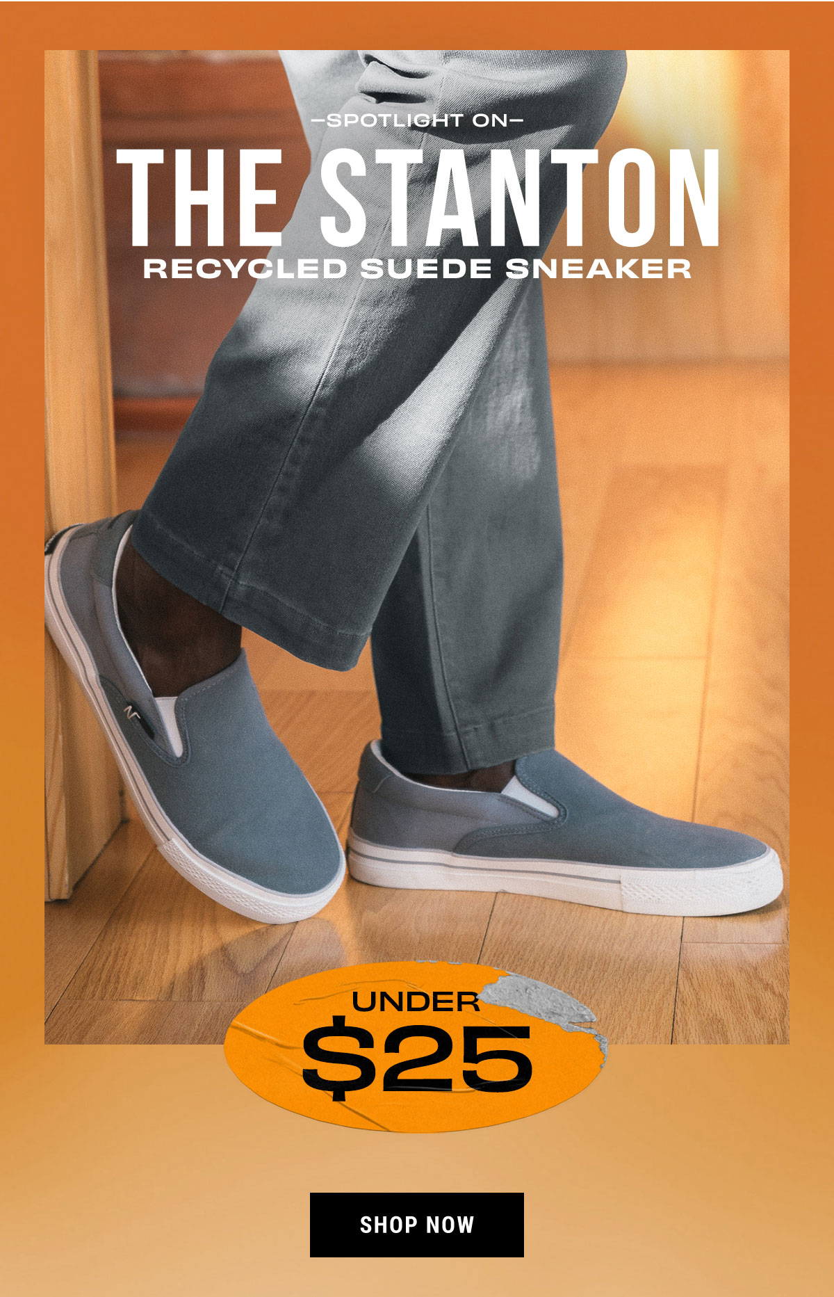 stanton recycled suede sneaker