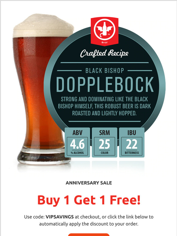 Save 50% on Black Bishop Dopplebock Kits! 