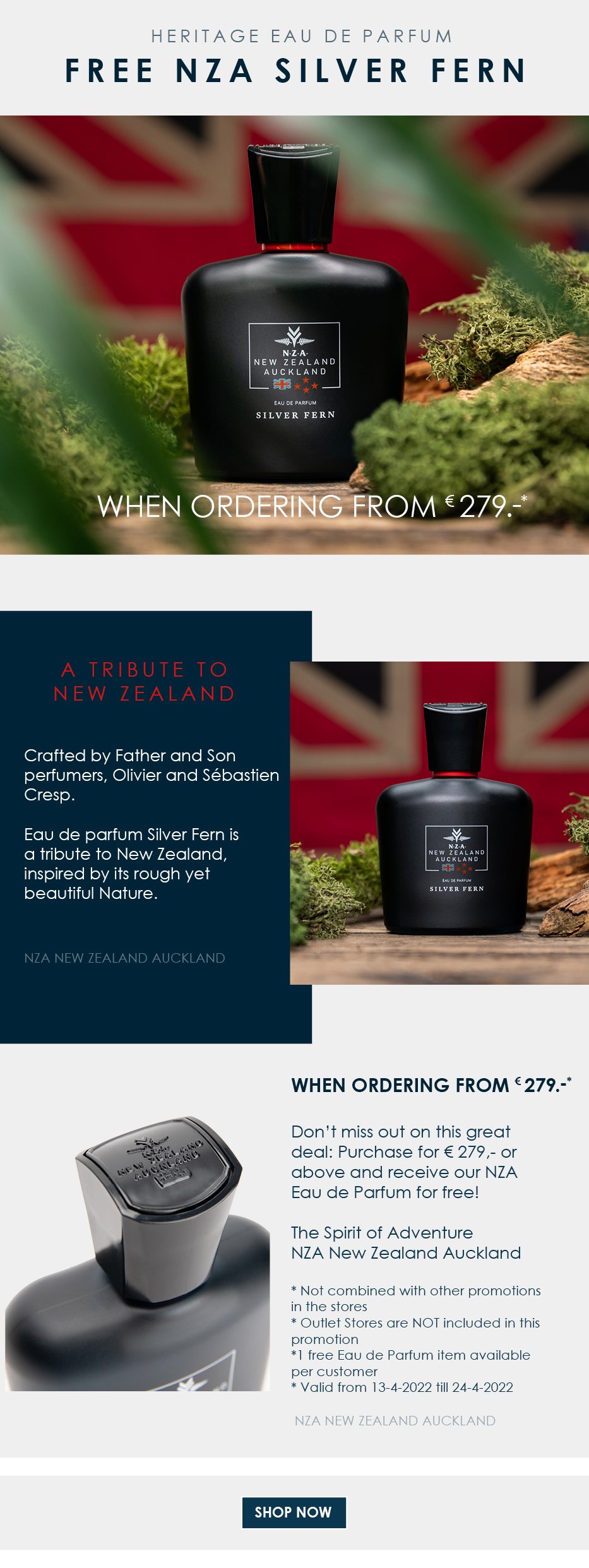 Onhandig Scorch dief NZA New Zealand Auckland NL: Free Eau de Parfum Silver Fern. | Milled