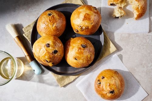 Italian Rosemary Buns for a Sticky-Sweet Easter Treat