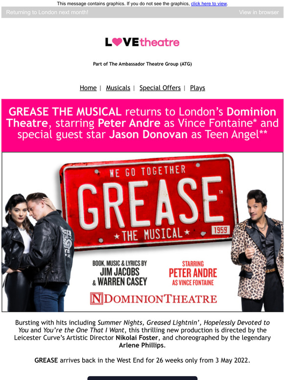 LOVETheatre Jason Donovan joins the cast of Grease The Musical! Milled