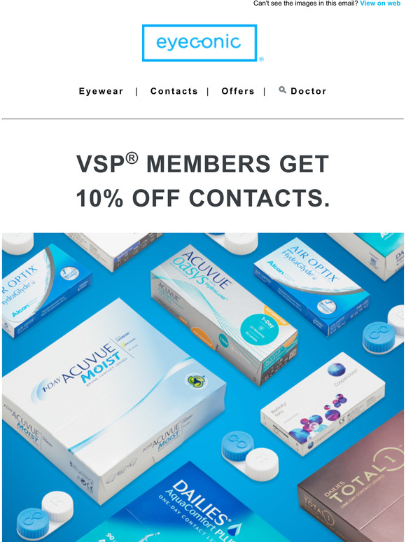 10% Off Contacts for VSP Members 