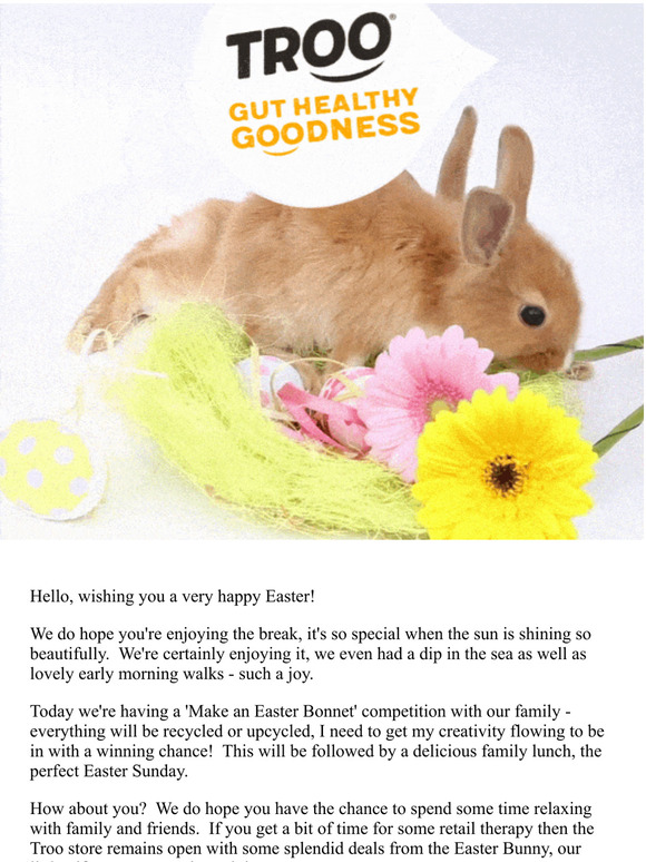 The Easter Bunny  has been!!!  Look at the egg-stra special offers he's left for you...