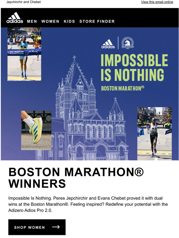 adidas BOSTON MARATHON WINNERS Milled