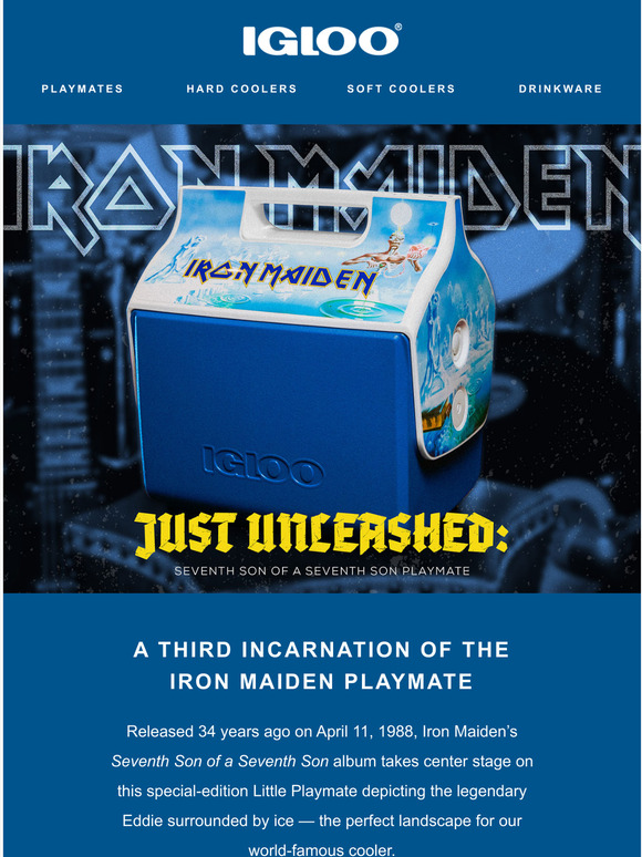 Igloo Coolers Iron Maiden Seventh Son of a Seventh Son Playmate has arrived. Milled