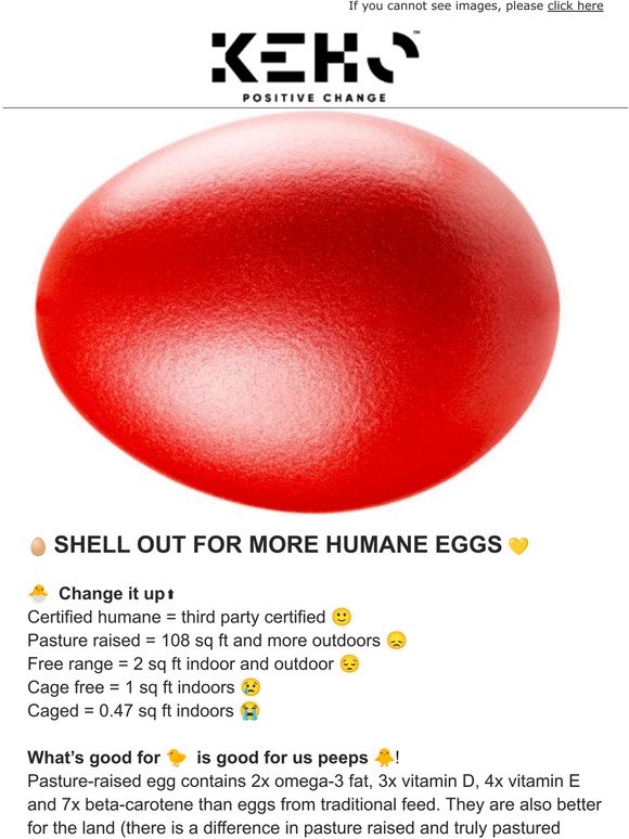 Egg-static or ready for a change?