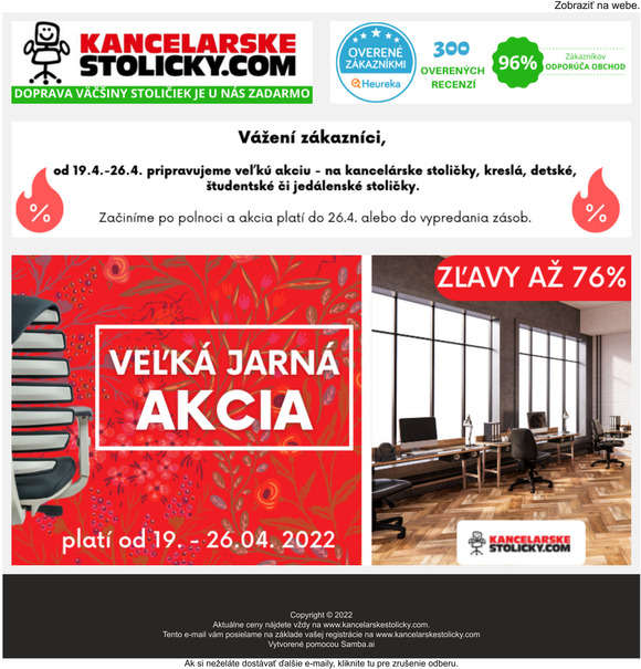  Vek jarn akcia - zaname zajtra