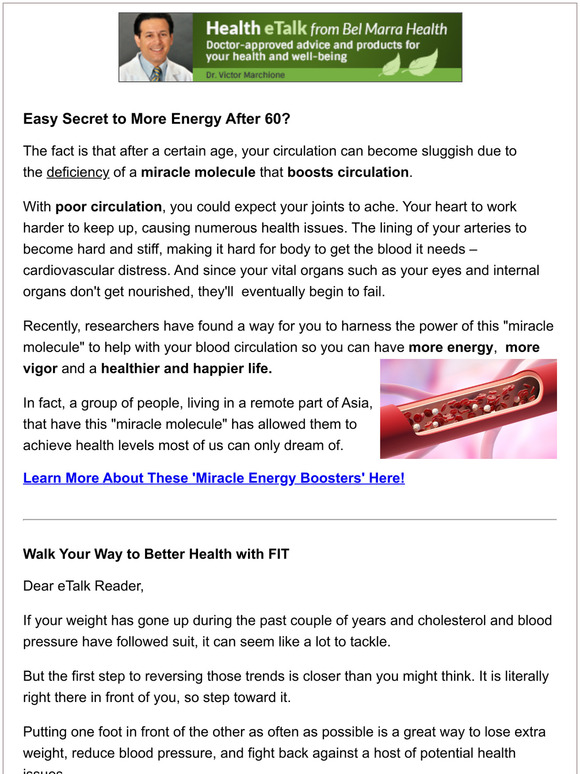 Easy Secret to More Energy After 60?