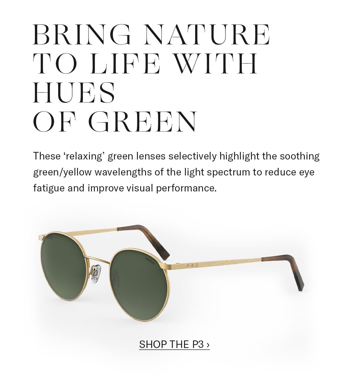 Bring Nature to Life with Hues of Green. Shop the P3. 