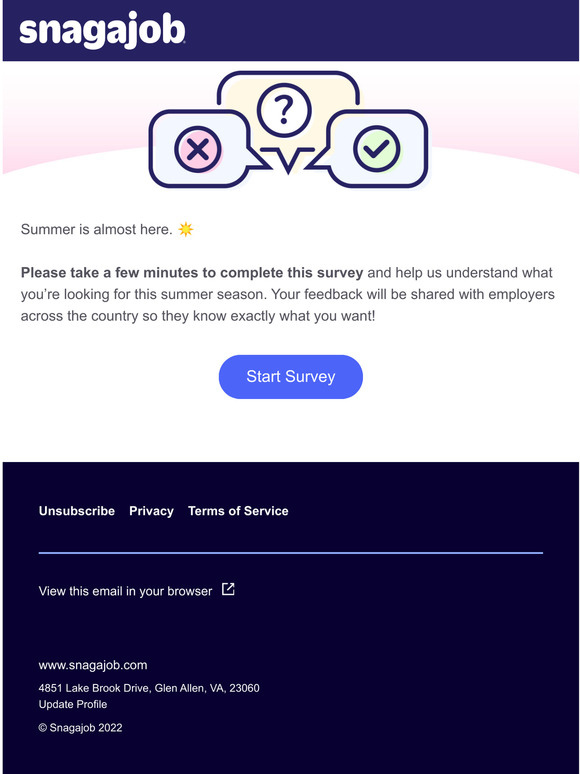 We want to hear from you!