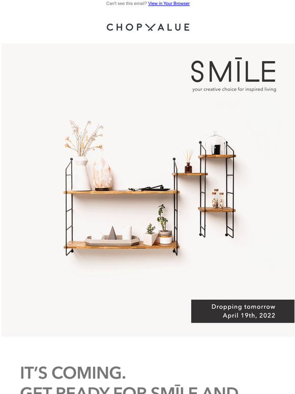 Coming tomorrow: the modular shelving system youve been waiting for