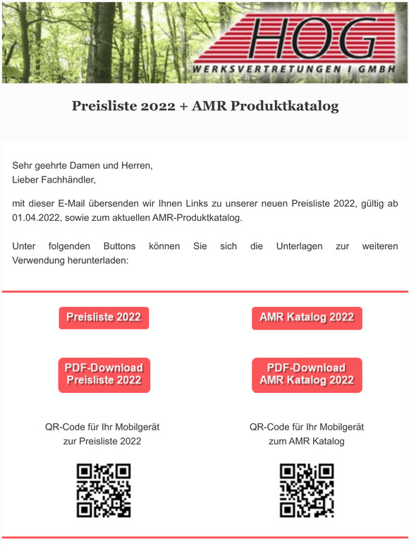 Wichtige Hndlerinformation: Preisliste 2022