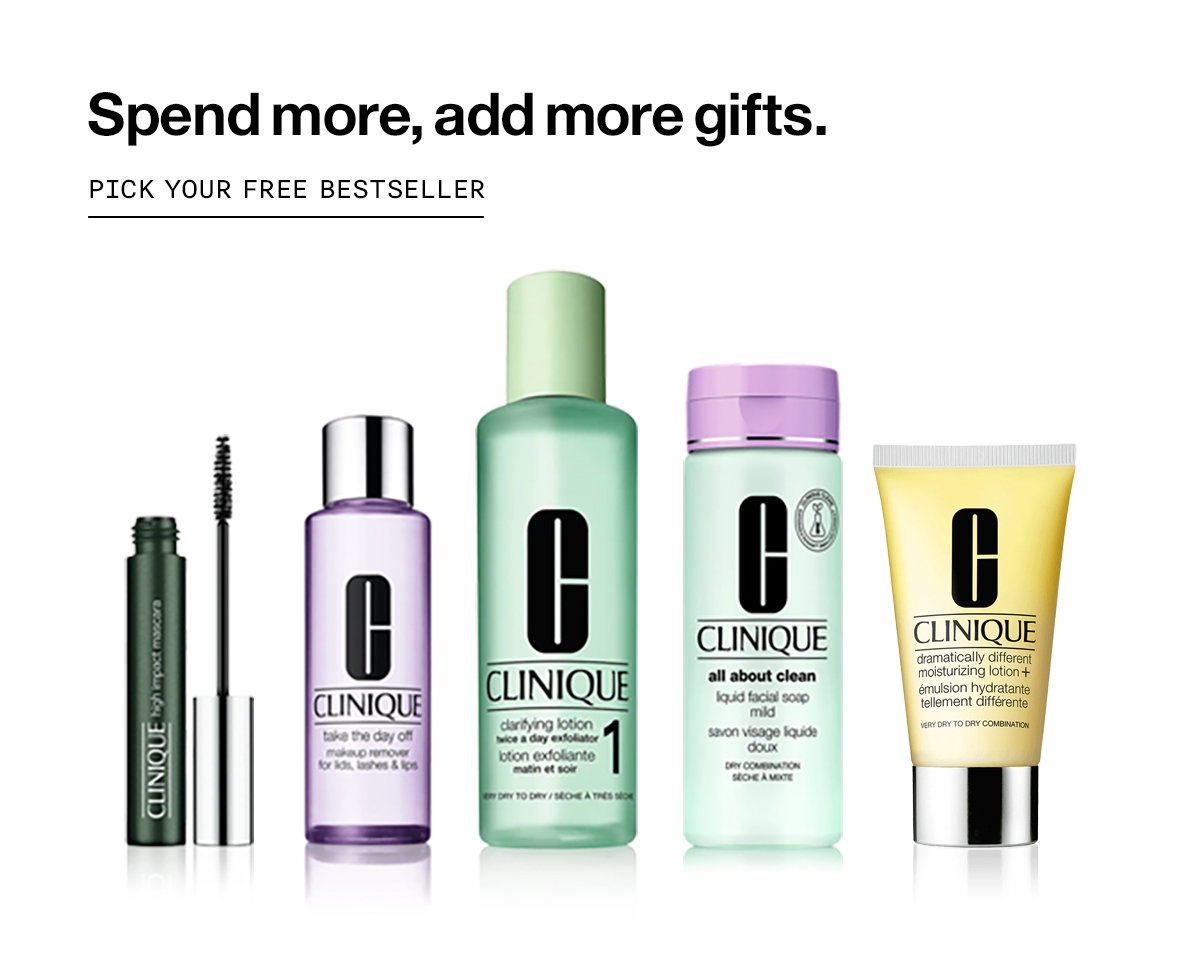 Spend more, add more gifts. PICK YOUR FREE BESTSELLER