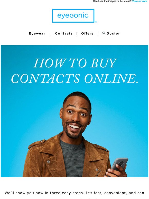 Order Contacts Online in 3 Easy Steps 