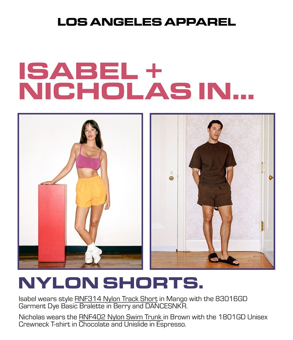 RNF314 - Women's Nylon Track Shorts – Los Angeles Apparel