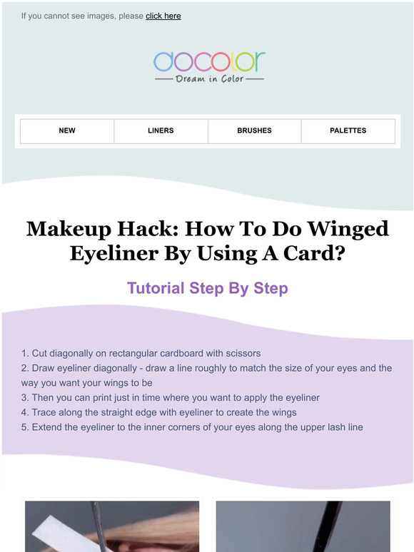 How to draw a perfect winged eyeliner? Super Easy