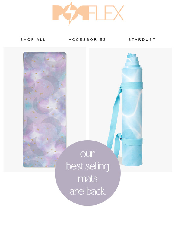 POPFLEX Back Take a Dip Yoga Mat Milled