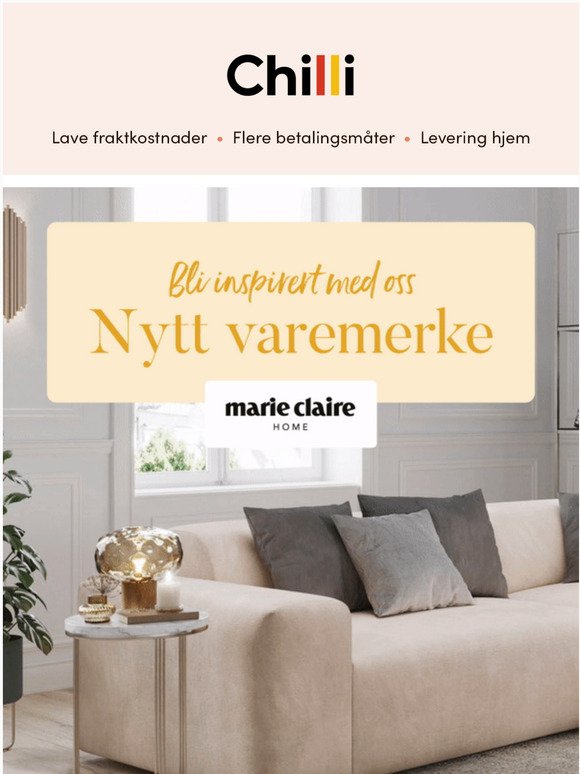 Si hei til Marie Claire Home 