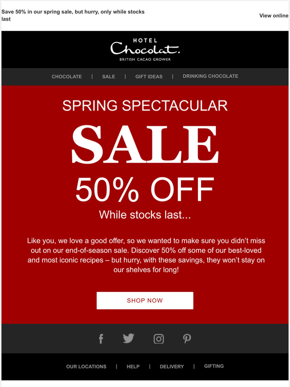 Hotel Chocolat Sale now on, dont miss out Milled