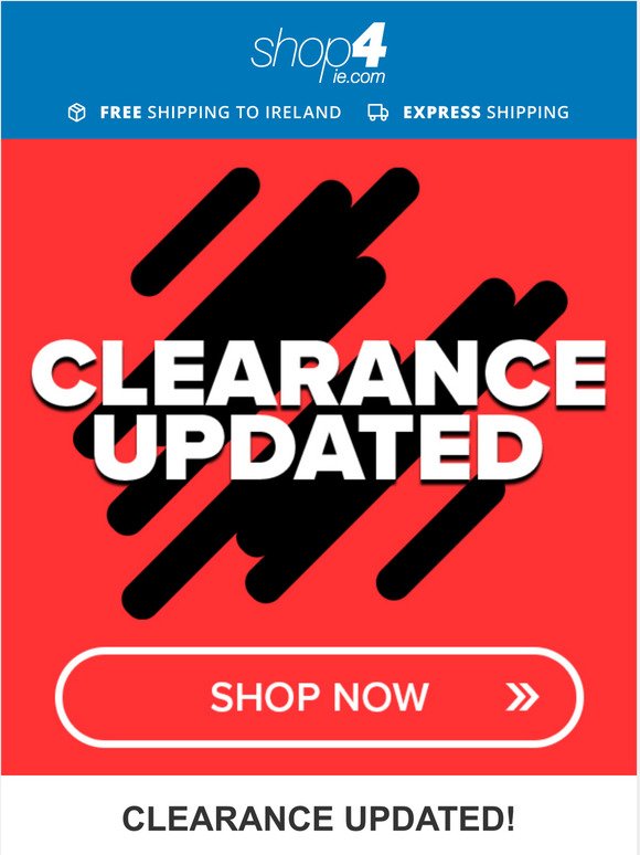  CLEARANCE UPDATED