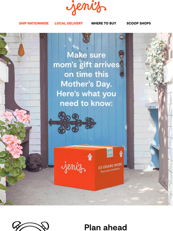 Jeni's Ice Creams How to Ship ice cream to mom on time Milled