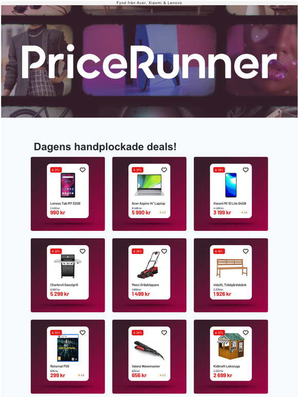Utvalda deals | Upp till 50% p tech, gaming och uteplats