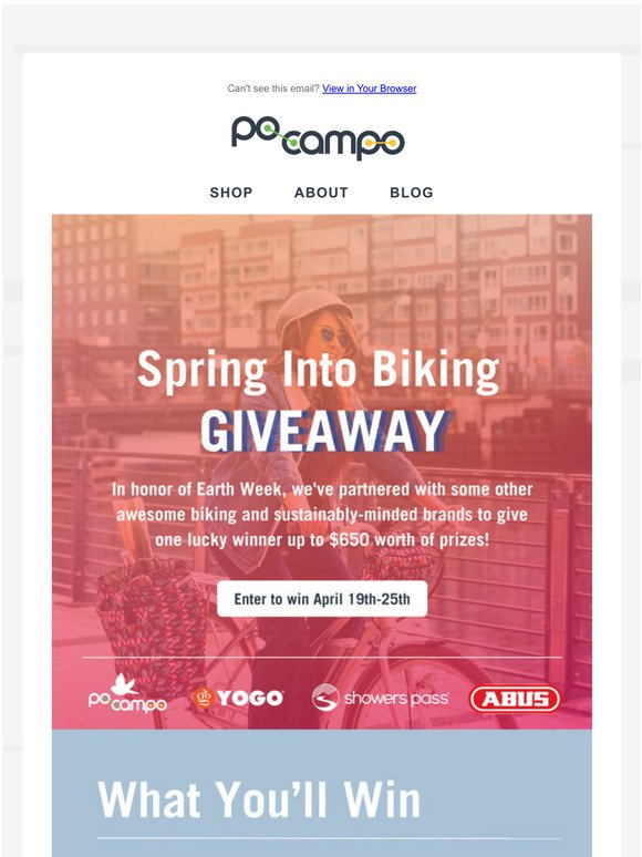 Spring Into Biking Giveaway 