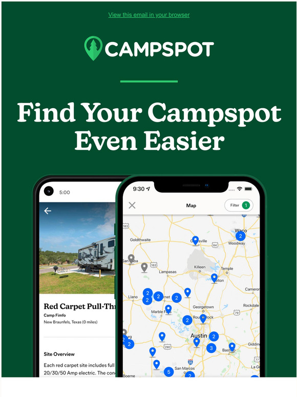 Campspot (US): Download The New & Improved Campspot App | Milled