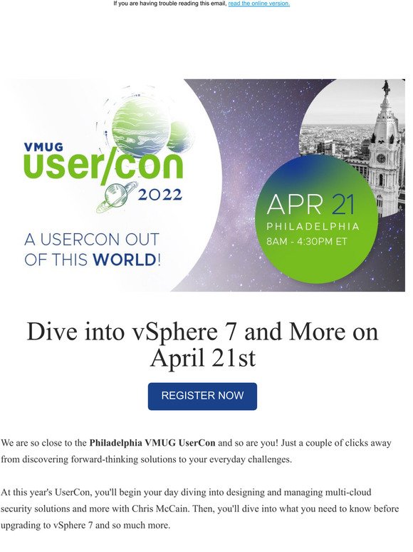 In Person events are back! Join the 04/21 Philadelphia UserCon!