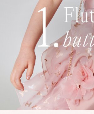 Butterfly cancan dress pink