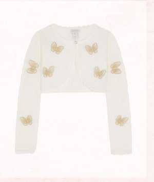 Butterfly cardigan ivory
