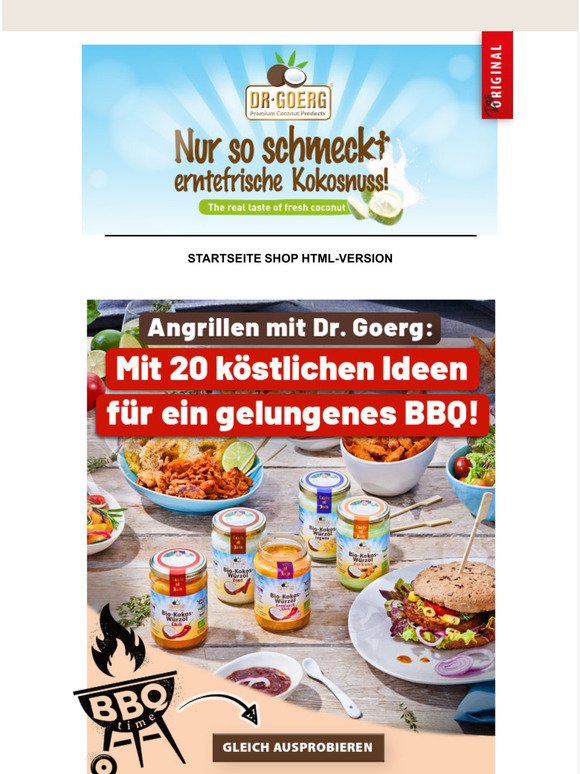 Angrillen mit Dr. Goerg: 20 kstliche Rezepte fr den Sommer! 
