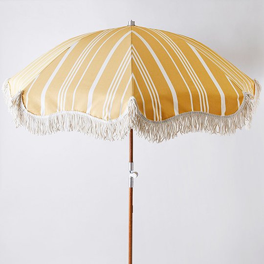 Vintage-Inspired Striped Premium Beach Umbrellas