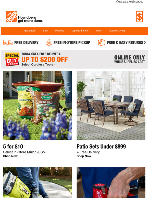 Home Depot STARTING TODAY Spring Savings Are in Bloom Milled