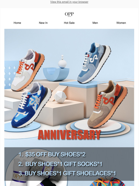 Anniversary 30% OFF & Gift Socks