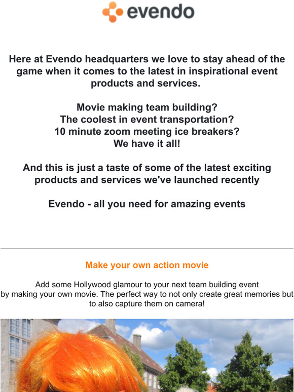The latest in inspirational event products & services