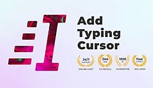 Add Typing Cursor
