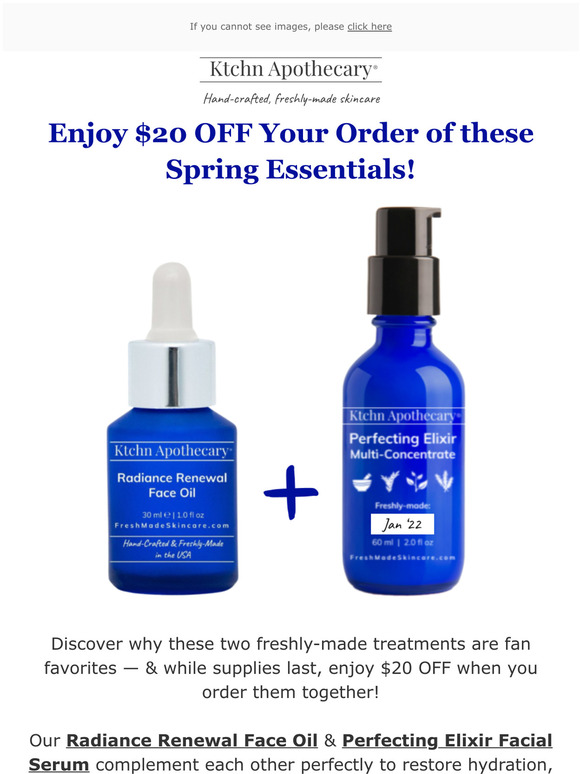 Enjoy $20 OFF These Spring Essentials!