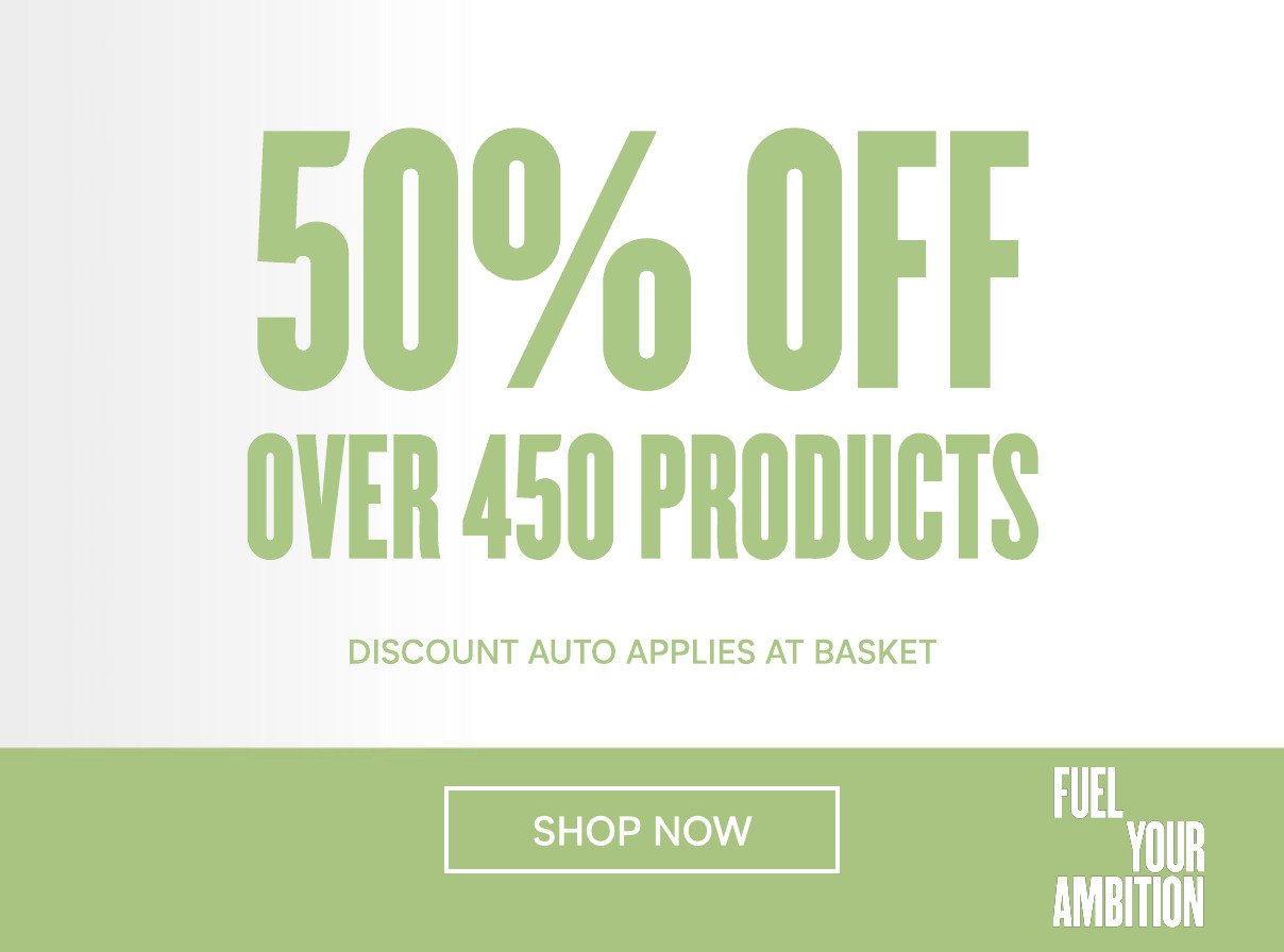 50% off 450 products