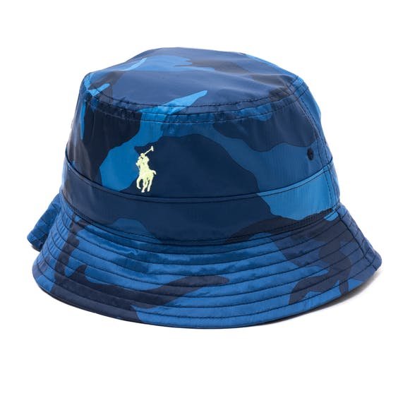 Polo Golf Ralph Lauren x TRENDYGOLF Lightweight Nylon-Loft Bucket Hat French Navy/PP Pony Camo