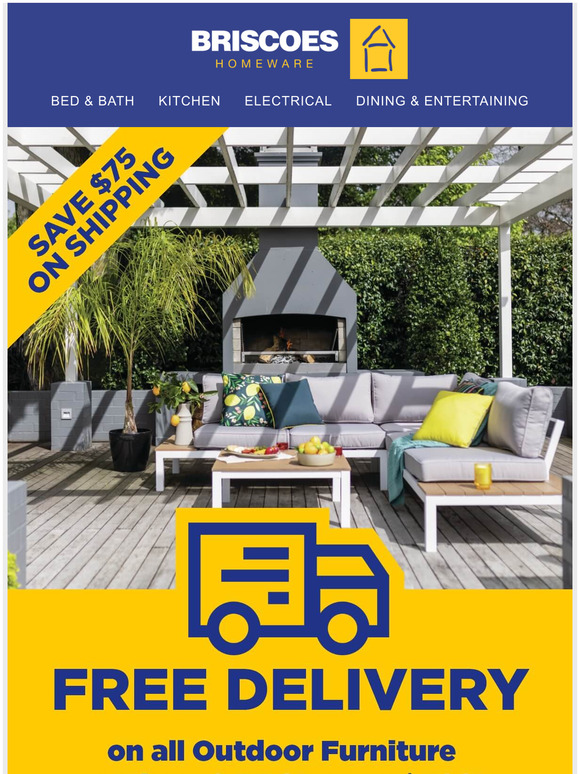 Briscoes Did someone say FREE delivery?* Milled