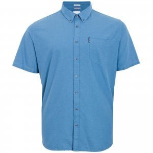 Ben Sherman Kingsize 65095 Oxford S/S Shirt Wedgewood Blue