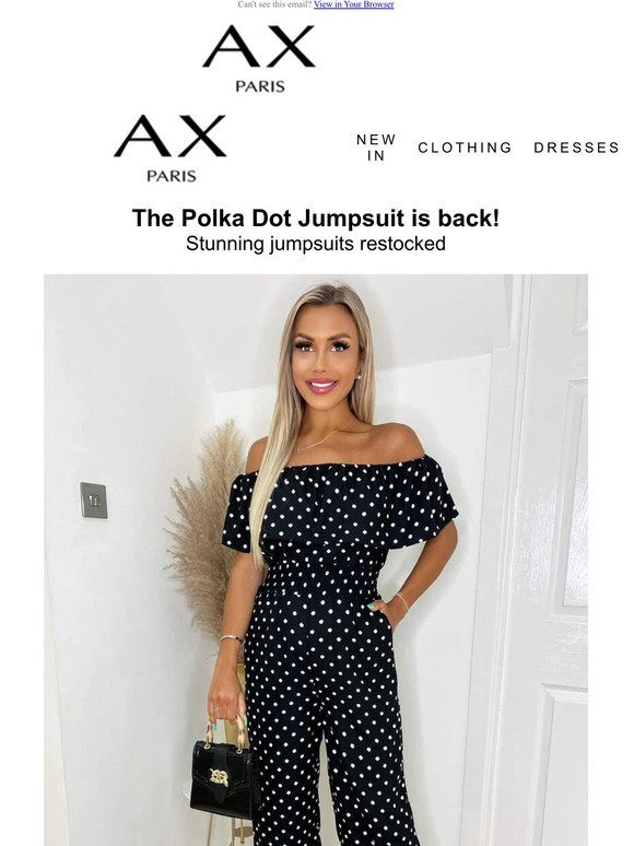The polka dot jumpsuit is back 