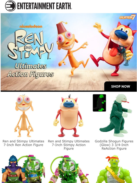New Ren and Stimpy Ultimates Action Figures! Milled